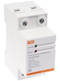 Реле напряжения TDM АЗМ, 1ф, 20 А, SQ1504-0001