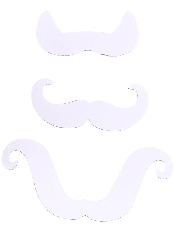 Карнавальные усы на липкой основе, набор 3 шт., виды МИКС