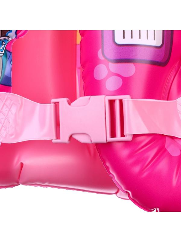 Жилет надувной для плавания, детский, Щенячий патруль, цвет розовый