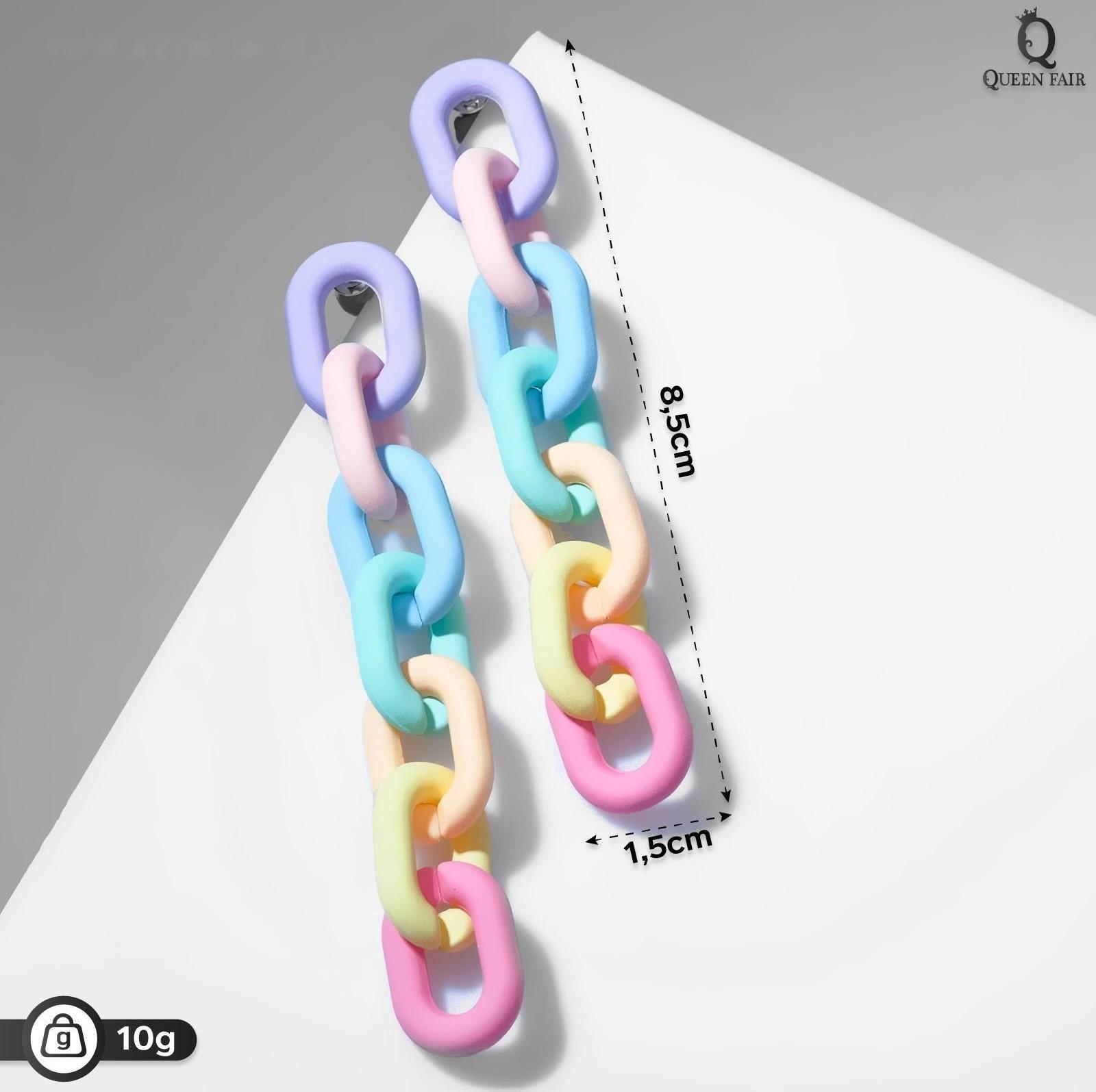 Серьги пластик 