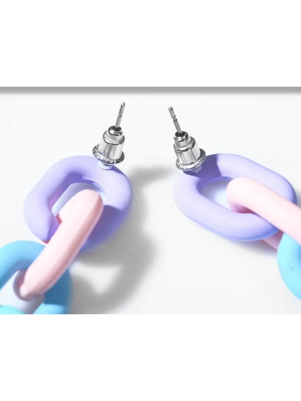 Серьги пластик 