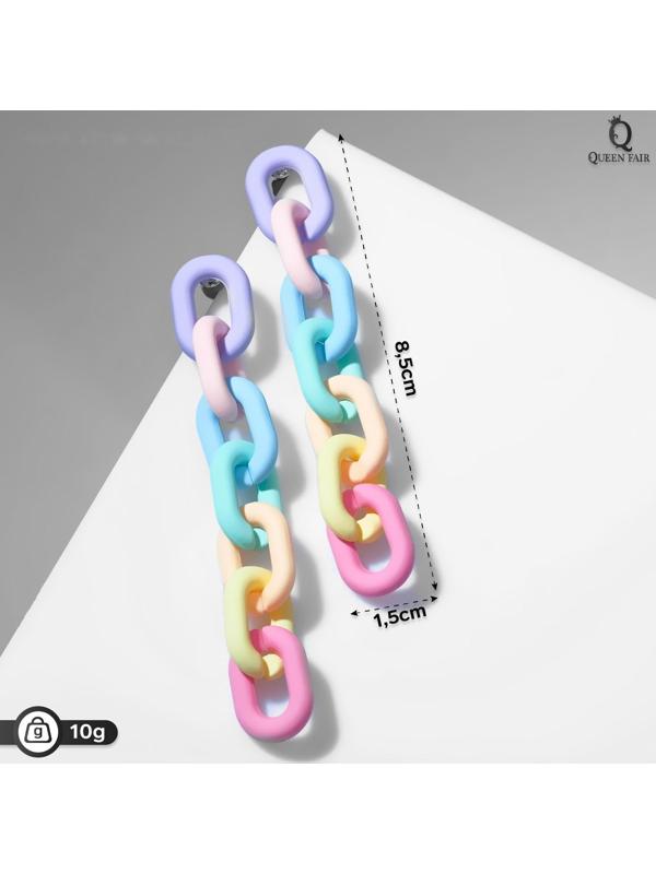 Серьги пластик 