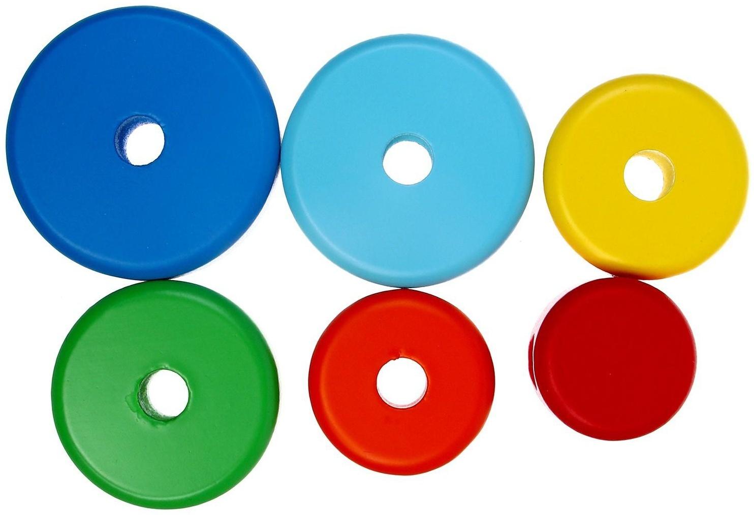 Пирамидка деревянная маленькая «Круг»