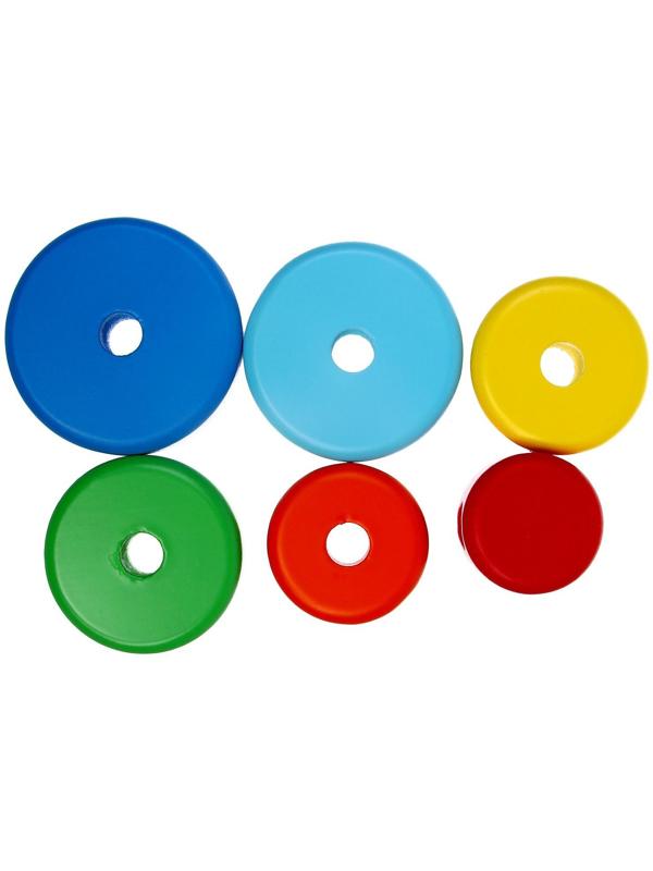 Пирамидка деревянная маленькая «Круг»