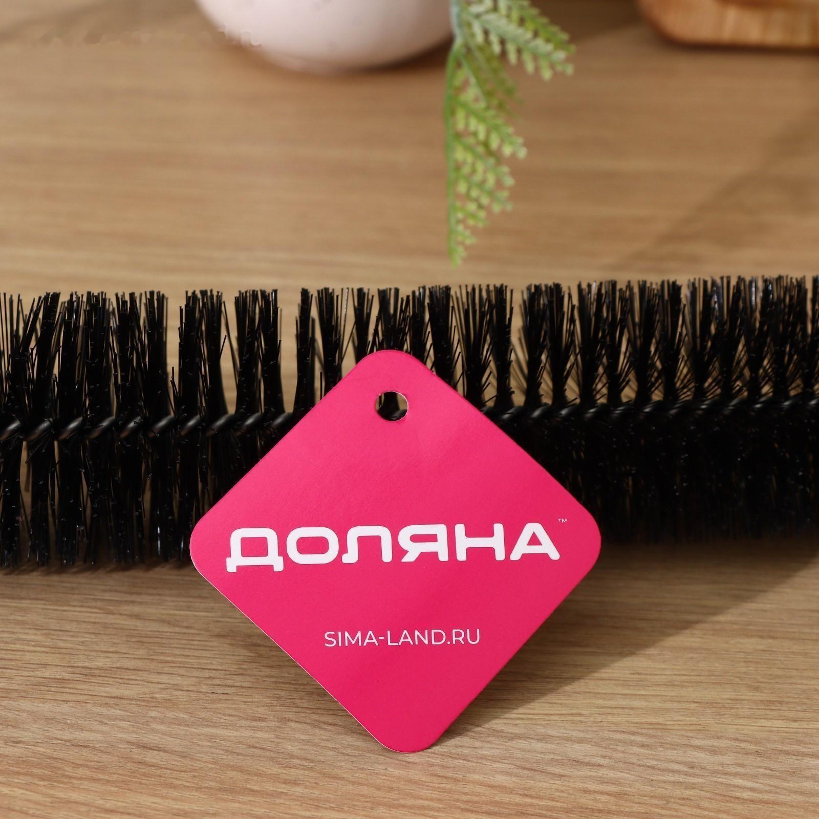 Ёрш чистящий Доляна, гибкий, 73×6 см, цвет чёрный