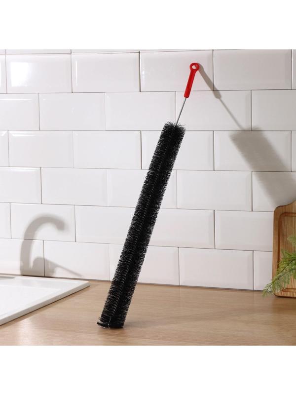 Ёрш чистящий Доляна, гибкий, 73×6 см, цвет чёрный