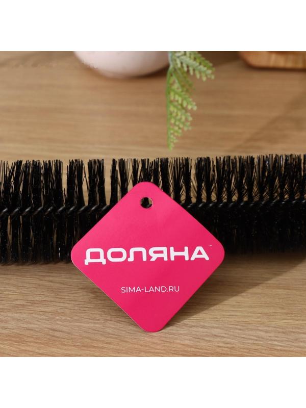 Ёрш чистящий Доляна, гибкий, 73×6 см, цвет чёрный