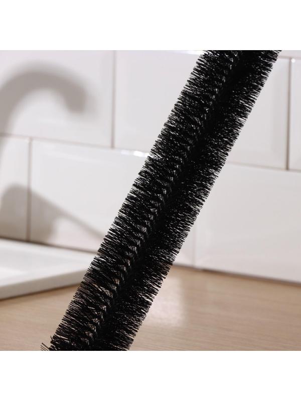 Ёрш чистящий Доляна, гибкий, 73×6 см, цвет чёрный