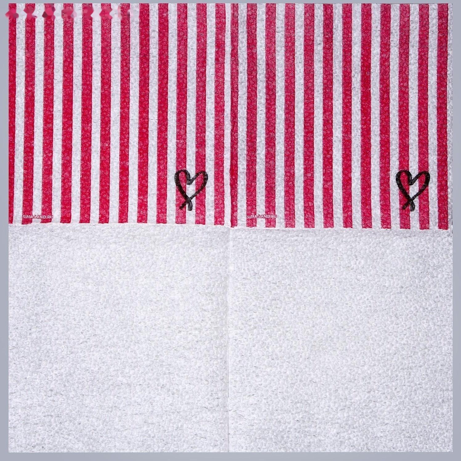 Салфетки бумажные однослойные 