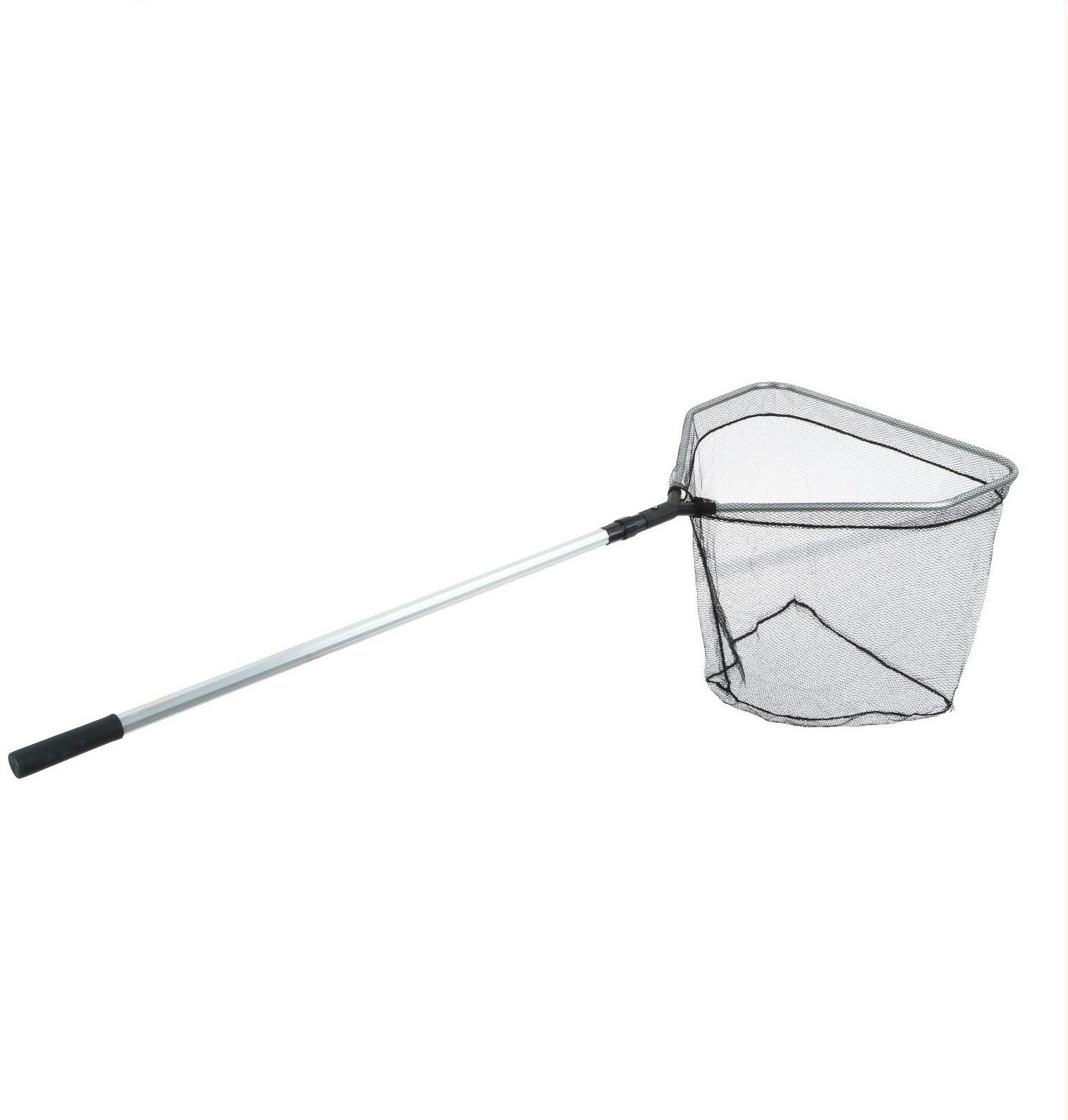 Подсачек складной телескопический Namazu, 180 см, квадратный обод 60 х 55 см, капрон