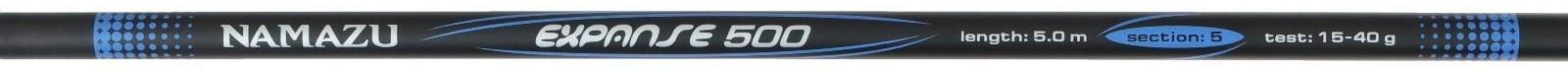 Удилище маховое б/к NAMAZU EXPANSE Pole, 5 м, тест 15-40 г, IM7