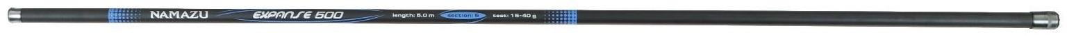 Удилище маховое б/к NAMAZU EXPANSE Pole, 5 м, тест 15-40 г, IM7