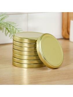 Крышка «Елабуга», ТО-100 мм, металл, лак, цвет золотой