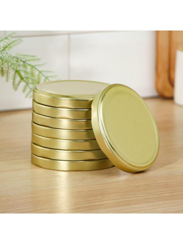 Крышка «Елабуга», ТО-100 мм, металл, лак, цвет золотой