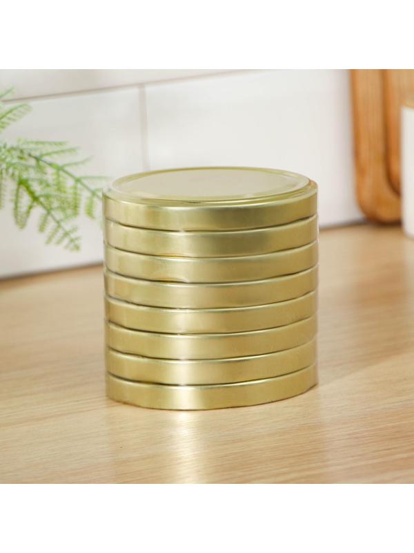 Крышка «Елабуга», ТО-100 мм, металл, лак, цвет золотой