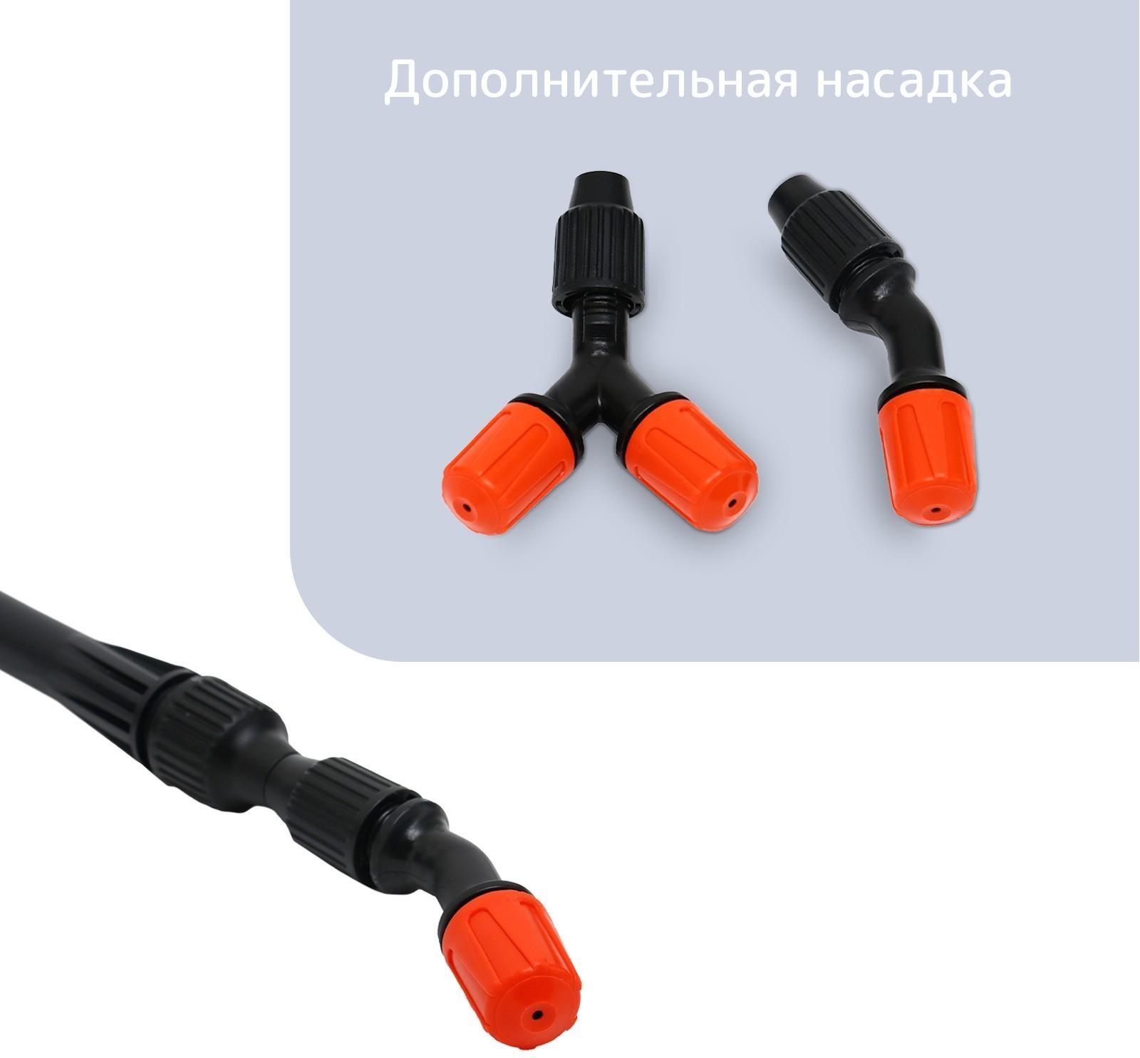 Опрыскиватель ранцевый, 16 л, пластиковый брандспойт, «Жук»