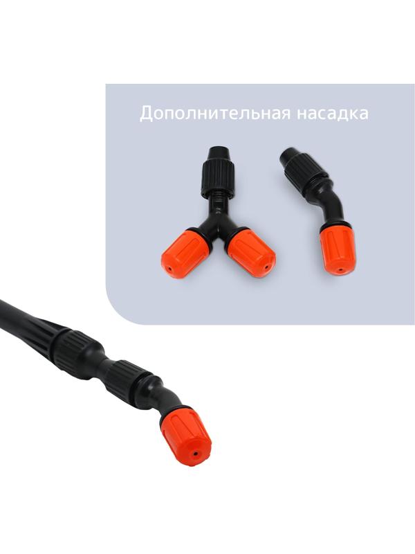 Опрыскиватель ранцевый, 16 л, пластиковый брандспойт, «Жук»