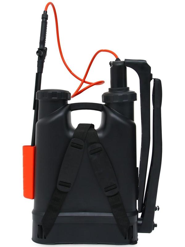 Опрыскиватель ранцевый, 16 л, пластиковый брандспойт, «Жук»