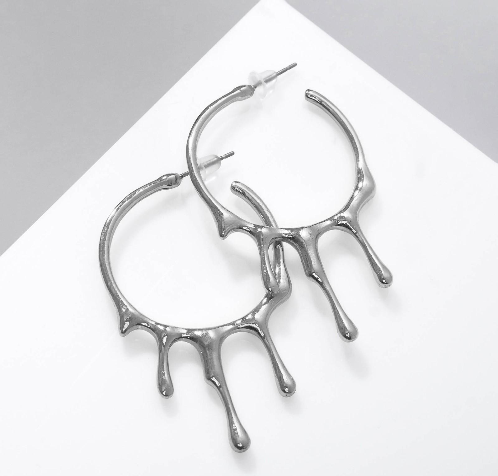 Серьги металл 