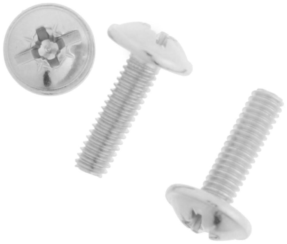 Винт для крепления ручки М4x14мм белый цинк 12 шт