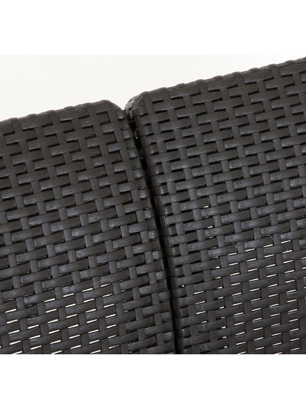 Набор садовой мебели: диван, два кресла, мокко