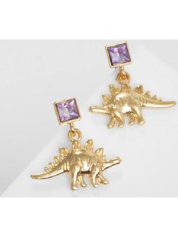 Серьги со стразами 