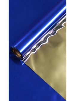 Полисилк двухсторонний Синий + Золото 1 х 20 м