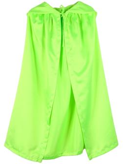 Карнавальный плащ детский, атлас, цвет салатовый, длина 85 см