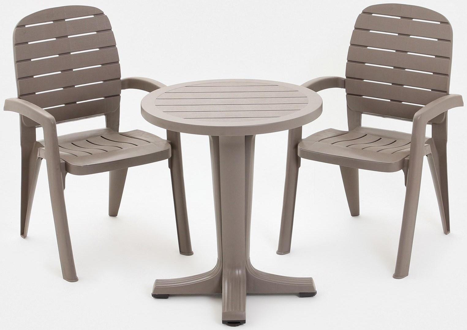 Набор садовой мебели Прованс мокко, 2 кресла + стол