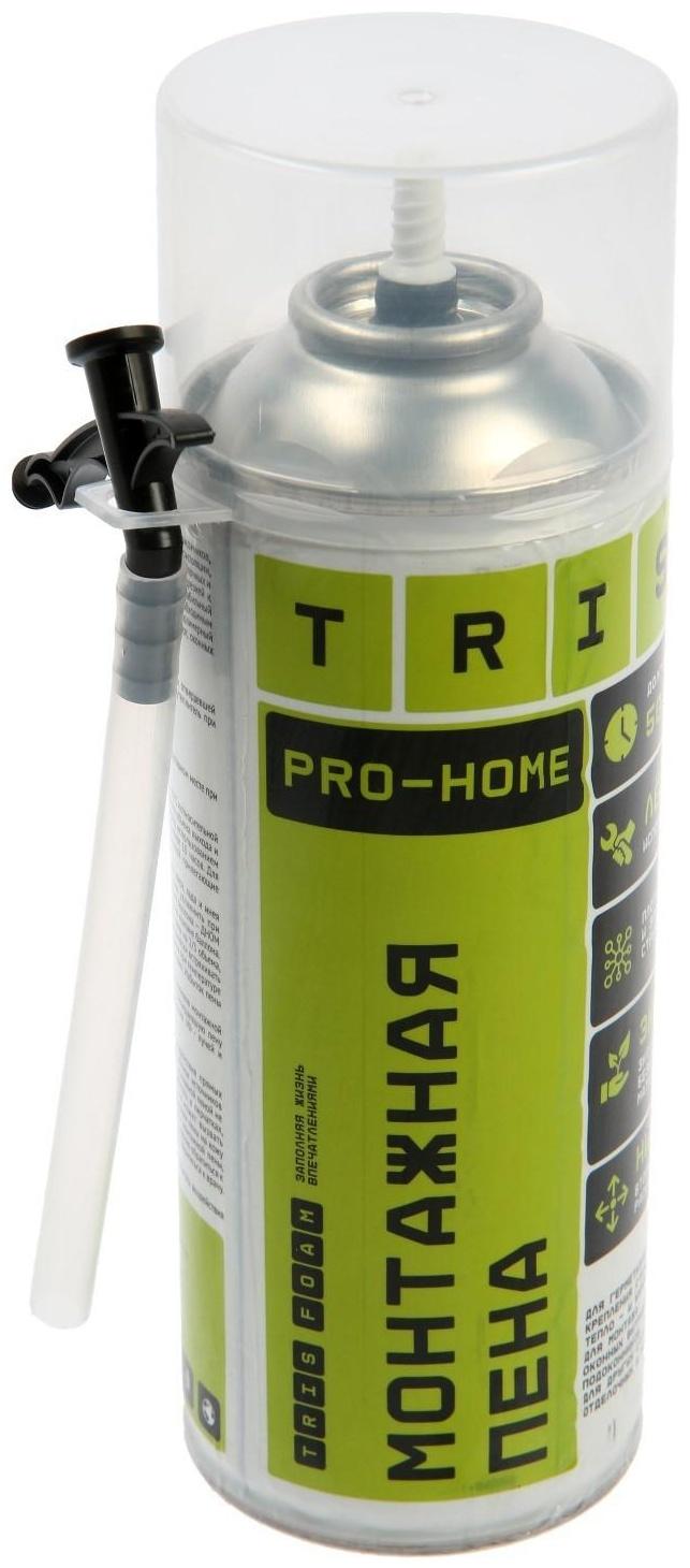 Пена монтажная Tris PRO-HOME, адаптерная, огнестойкая, 500 мл