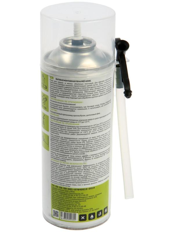 Пена монтажная Tris PRO-HOME, адаптерная, огнестойкая, 500 мл