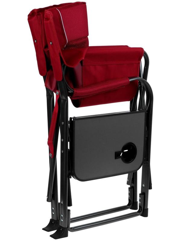 Кресло туристическое, стол с подстаканником, р. 63 х 47 х 94 см, цвет красный