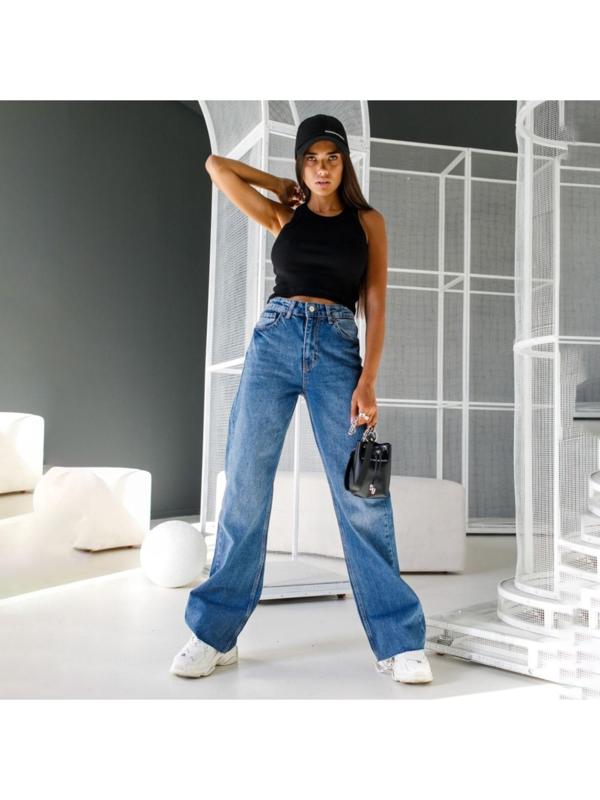 Топ женский, цвет чёрный, размер 46 (L)