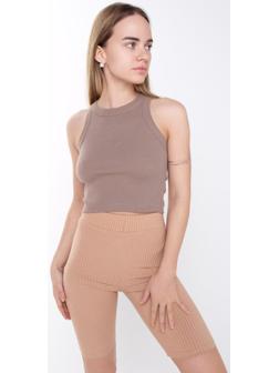 Топ женский, цвет светло-коричневый, размер 44 (М)