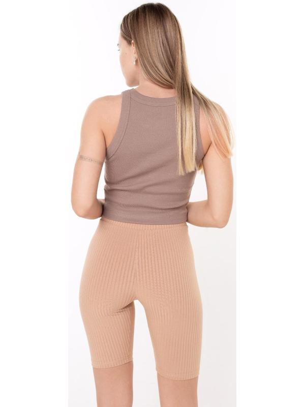 Топ женский, цвет светло-коричневый, размер 44 (М)