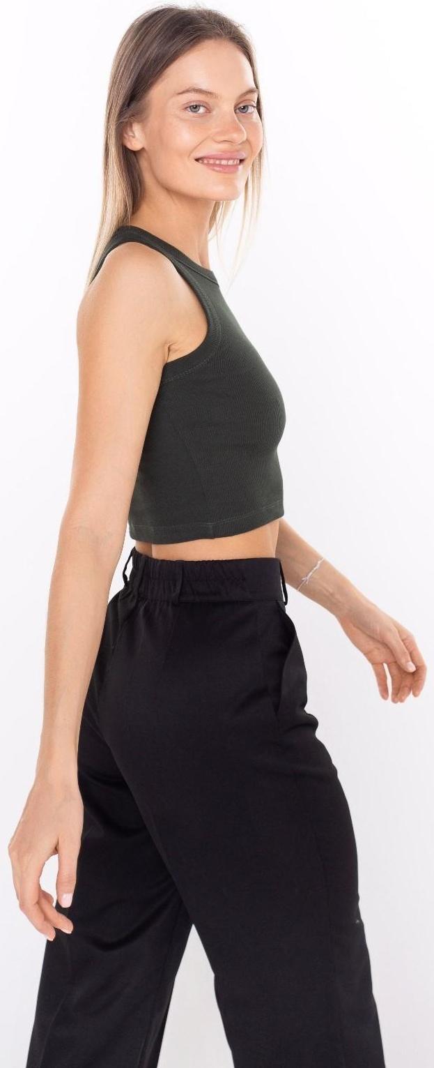 Топ женский, цвет тёмно-зелёный, размер 44 (М)