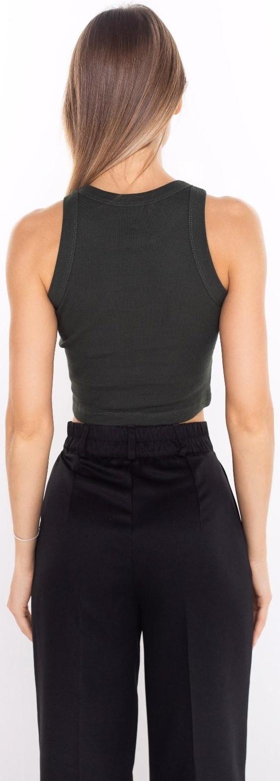 Топ женский, цвет тёмно-зелёный, размер 44 (М)