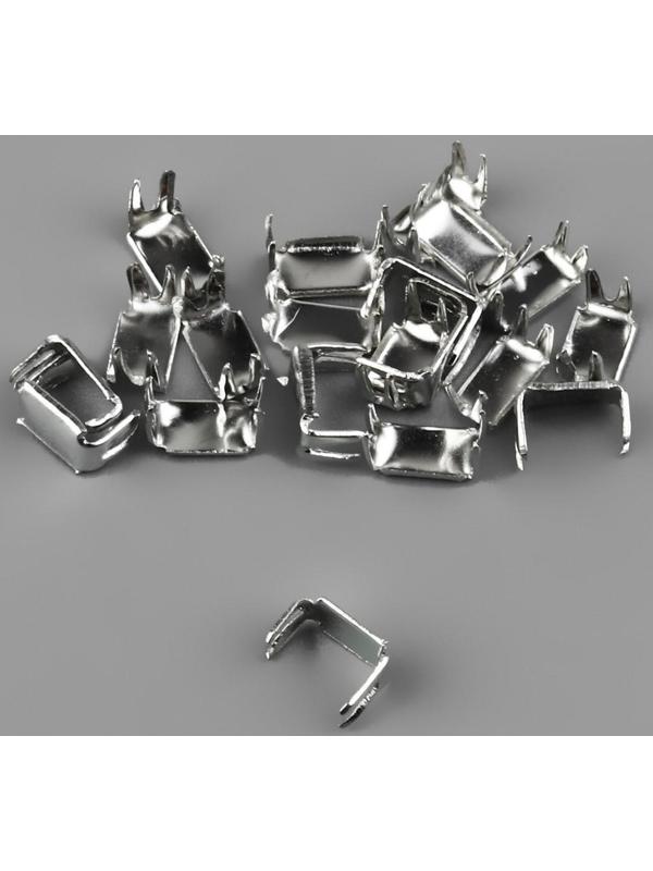 Набор: рулонная молния «Спираль» №3, 10 м, 20 бегунков, 40 верхних ограничителей, 20 нижних ограничителей, цвет белый