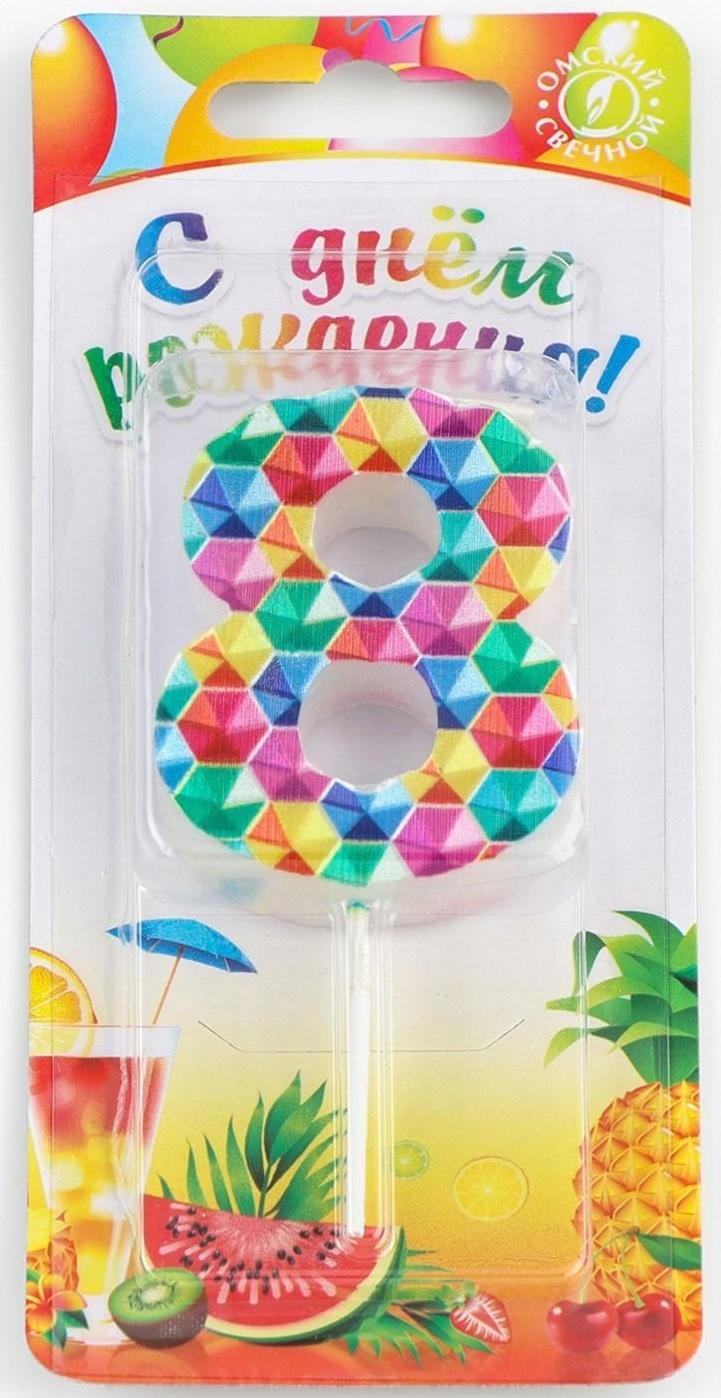 Свеча в торт на шпажке 