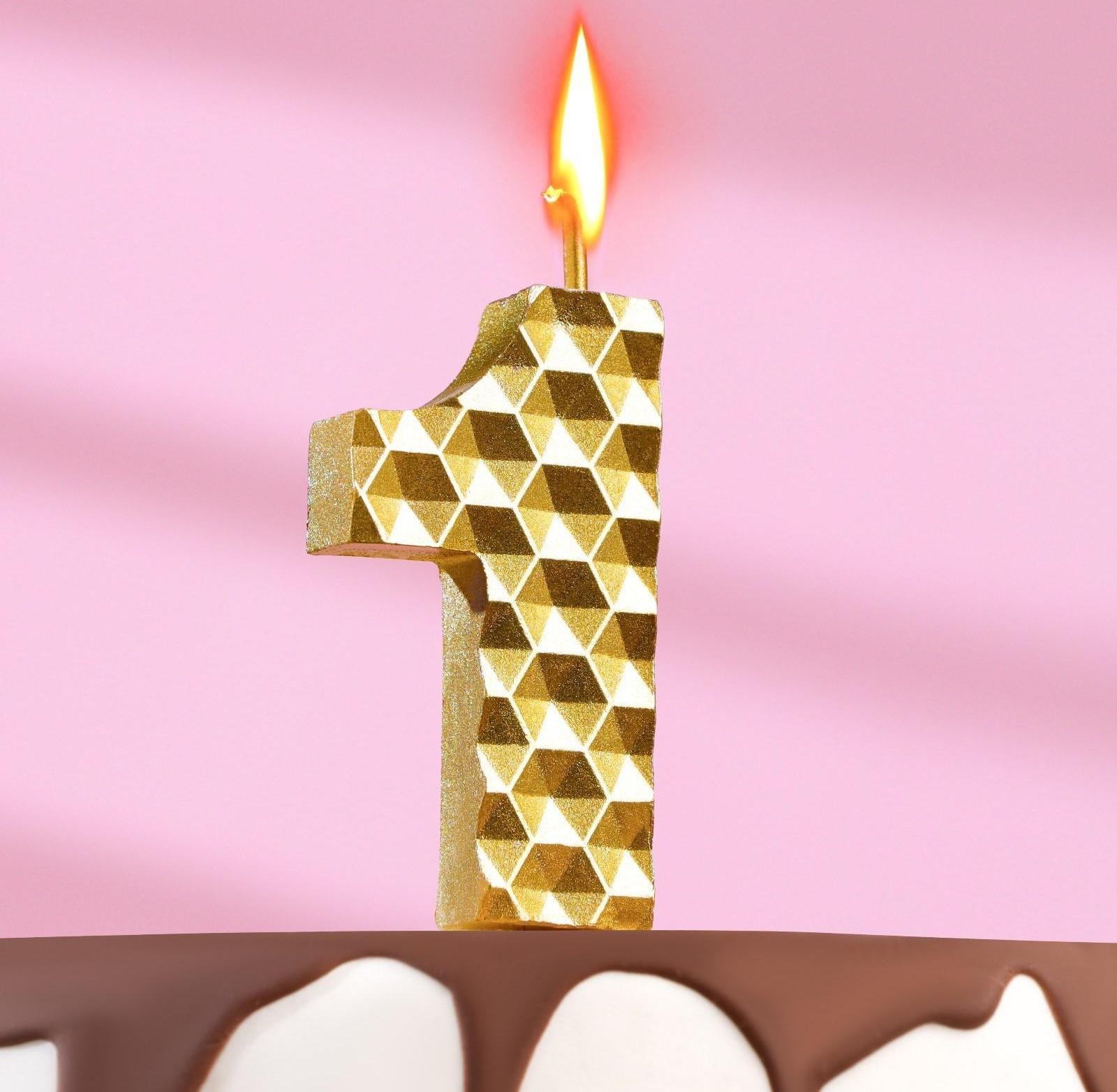 Свеча в торт на шпажке 