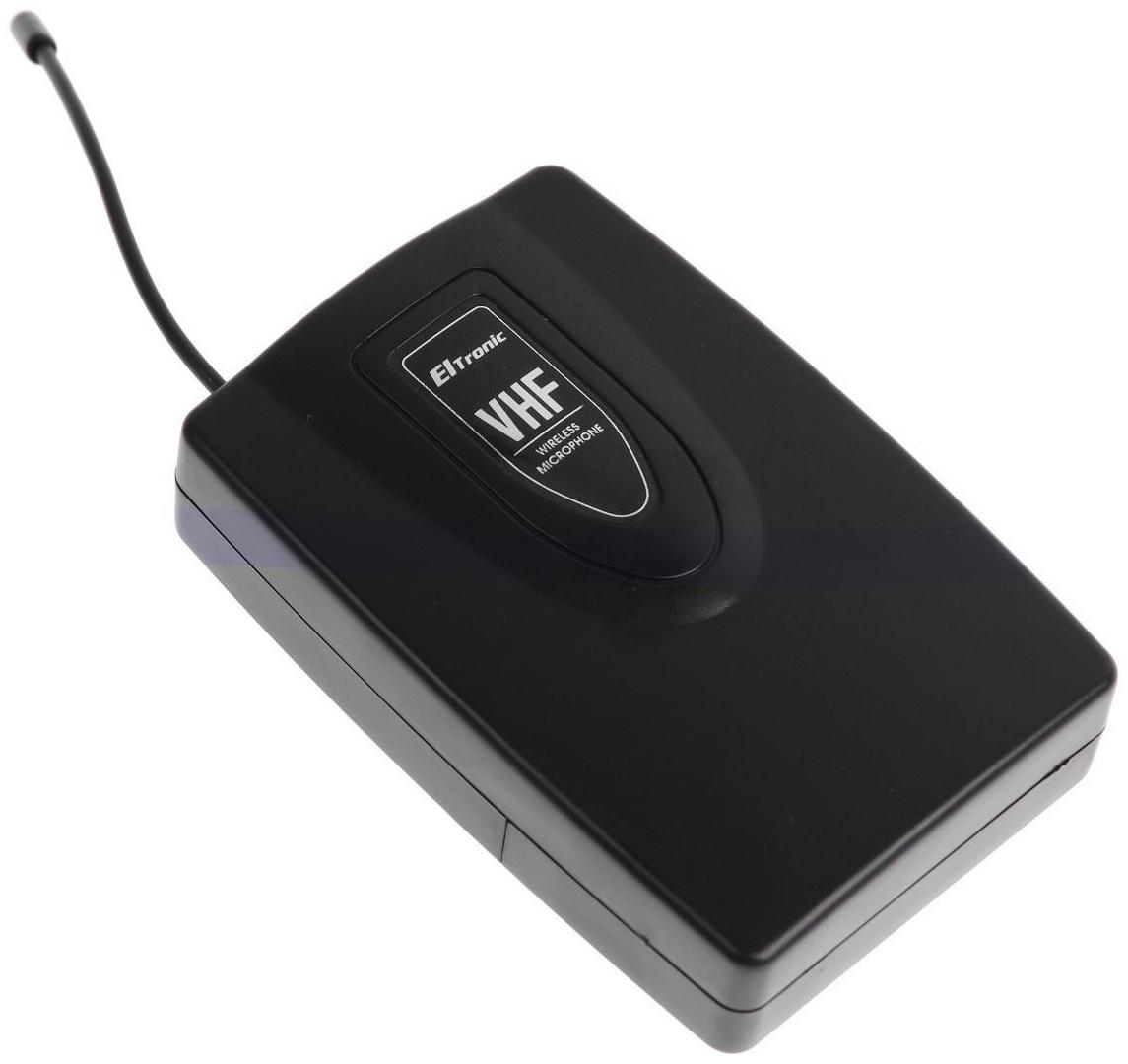 Микрофон ELTRONIC 10-05 петличный, 12-40 дБ, беспроводной, с прищепкой, черный