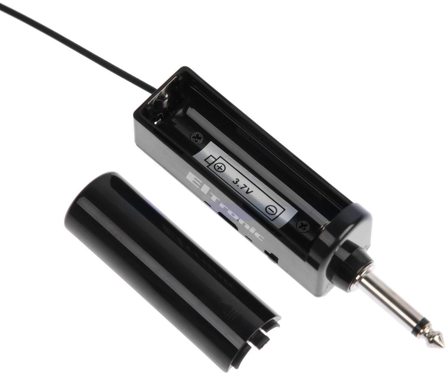 Микрофон ELTRONIC 10-05 петличный, 12-40 дБ, беспроводной, с прищепкой, черный