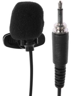 Микрофон ELTRONIC 10-05 петличный, 12-40 дБ, беспроводной, с прищепкой, черный