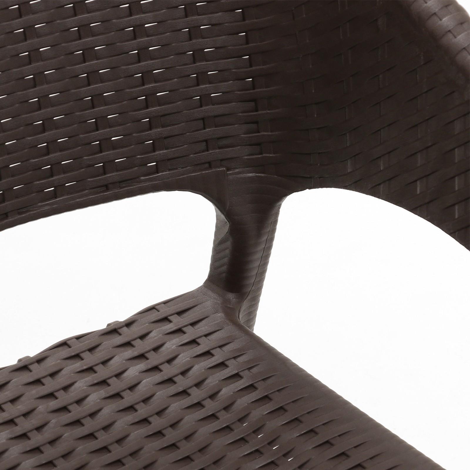 Кресло RATTAN Ola Dom, коричневое, 58 х 62 х 80,5 см