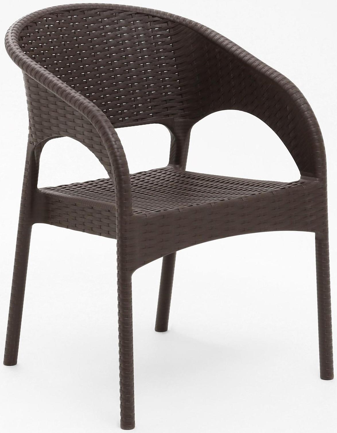 Кресло RATTAN Ola Dom, коричневое, 58 х 62 х 80,5 см