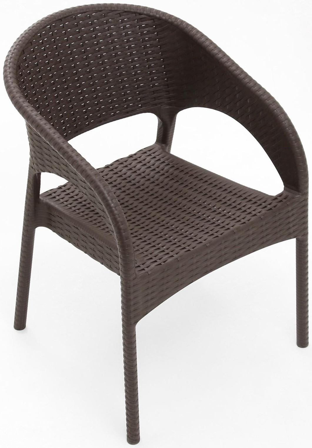 Кресло RATTAN Ola Dom, коричневое, 58 х 62 х 80,5 см