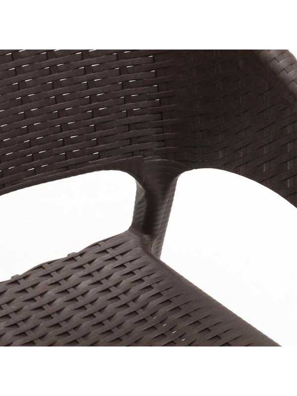 Кресло RATTAN Ola Dom, коричневое, 58 х 62 х 80,5 см