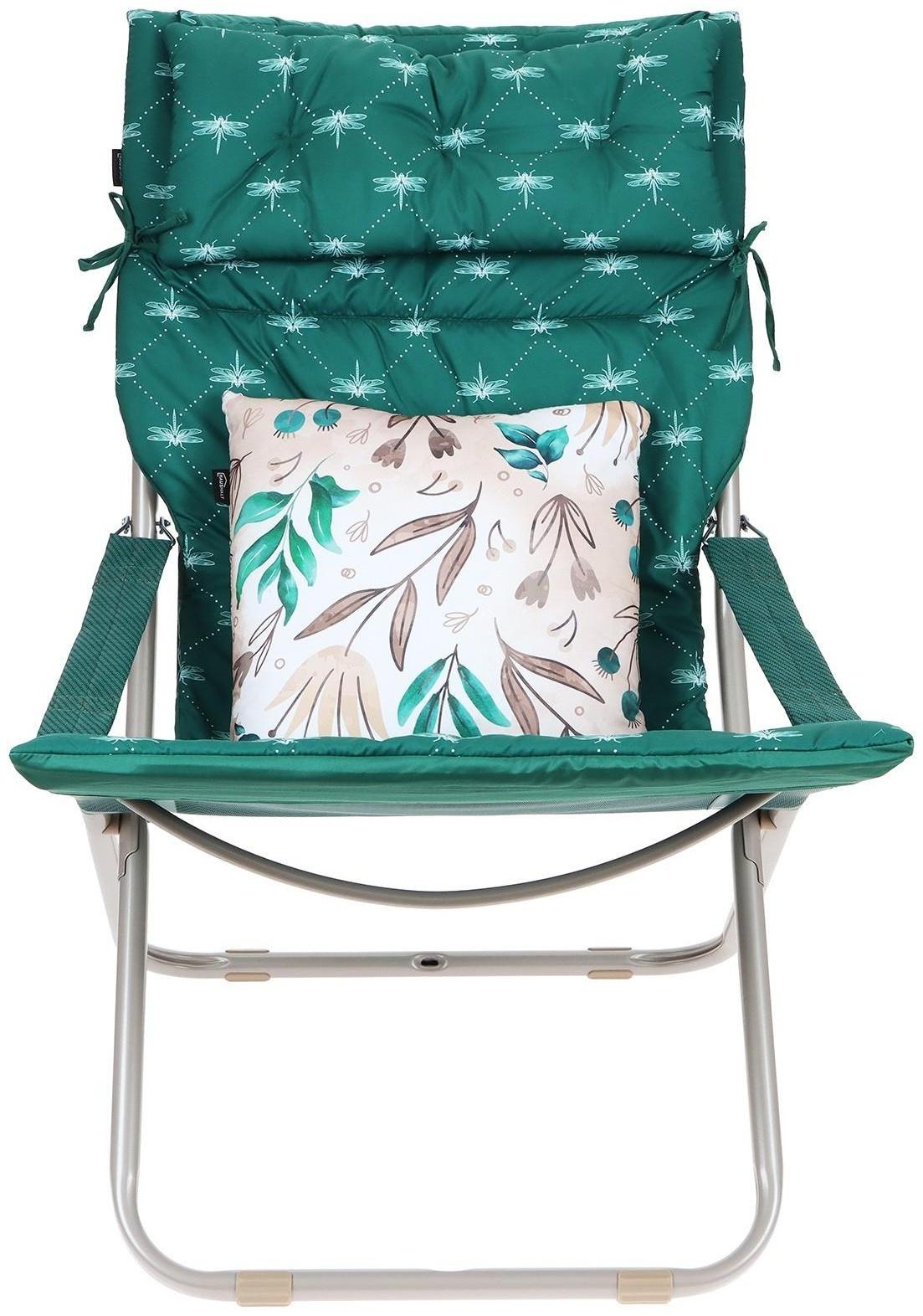 Кресло-шезлонг матрас + подушка HHK6/G темно-зелёный