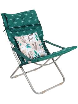 Кресло-шезлонг матрас + подушка HHK6/G темно-зелёный