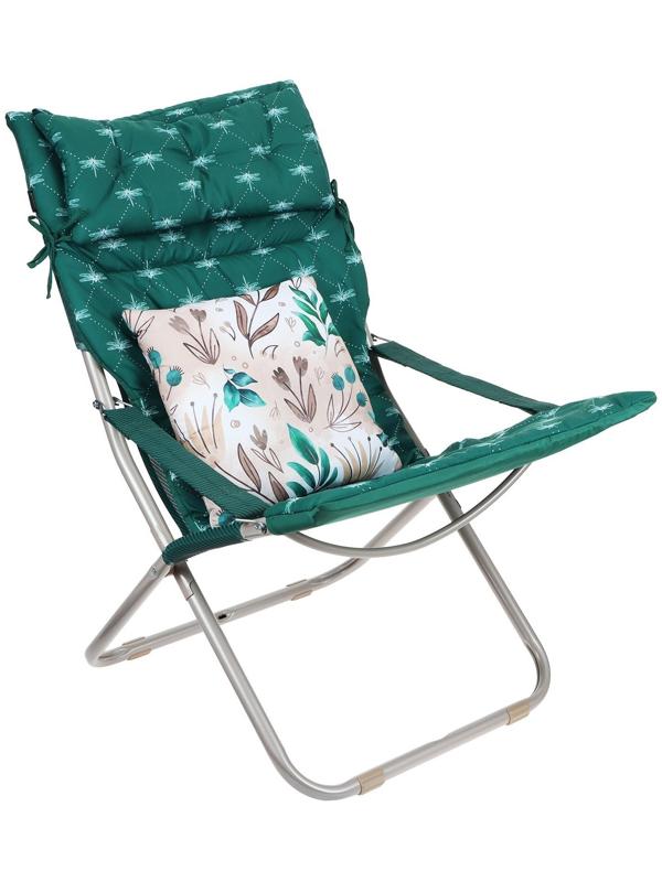 Кресло-шезлонг матрас + подушка HHK6/G темно-зелёный